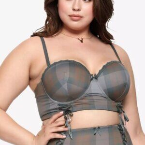 Outlander Tartan Bra, Size 1 (XL) Hot Topic Exclusive